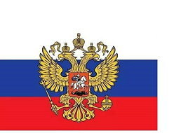 Флаг Россия 20*30 с гербом