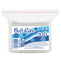 Ватные палочки Soft Care 100шт полиэт.3107
