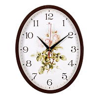 Часы настенные "21 Век" 22,5*29 2720-111 Ретро цветы